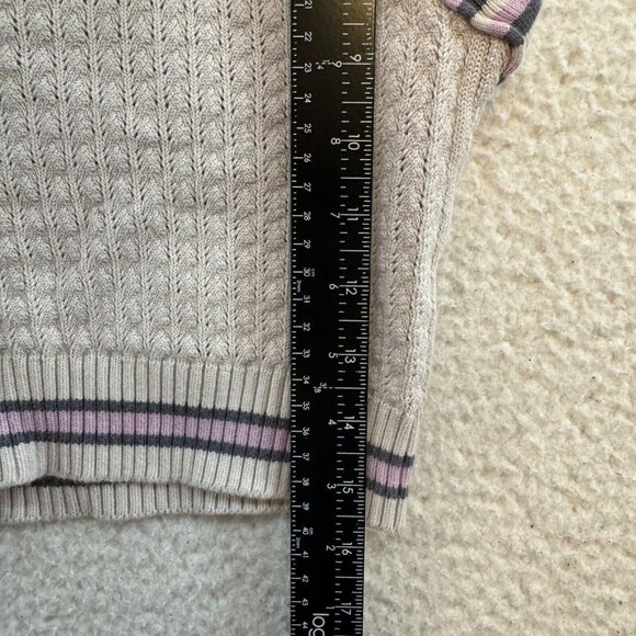 Y2K Vintage Crochet Knit Halter Crop Top XS Cream Ivory White Boho Fairy Grunge - Picture 5 of 7